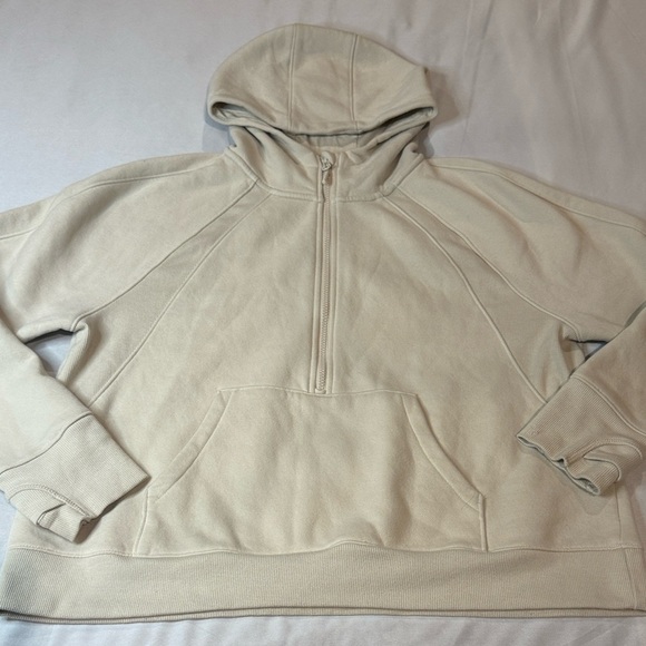 Lole Hoodie Half Zip Cream Long Sleeve Women's Sz XL - Picture 5 of 11